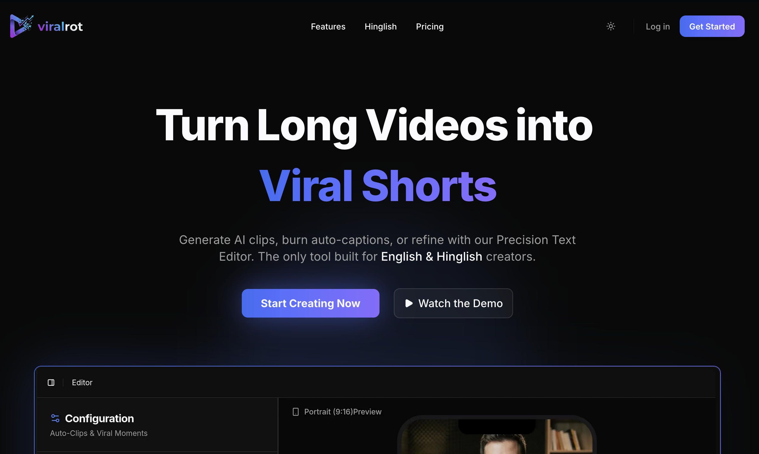 ViralRot – Long Video to Shorts Automation